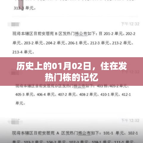 历史上的发热门栋,回望一月二日的记忆印记