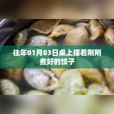 新年首日饺子煮制瞬间,传统美食的温馨瞬间