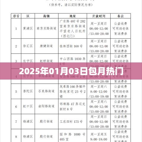 『2025年包月热门一览』日期细节揭秘