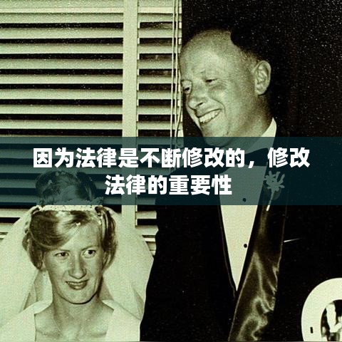 因为法律是不断修改的，修改法律的重要性 