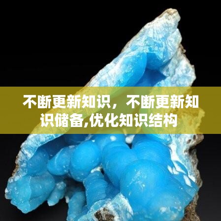 不断更新知识,不断更新知识储备,优化知识结构