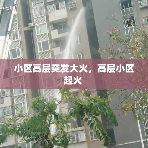 小区高层突发大火，高层小区起火 