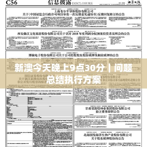 新澳今天晚上9点30分｜问题总结执行方案