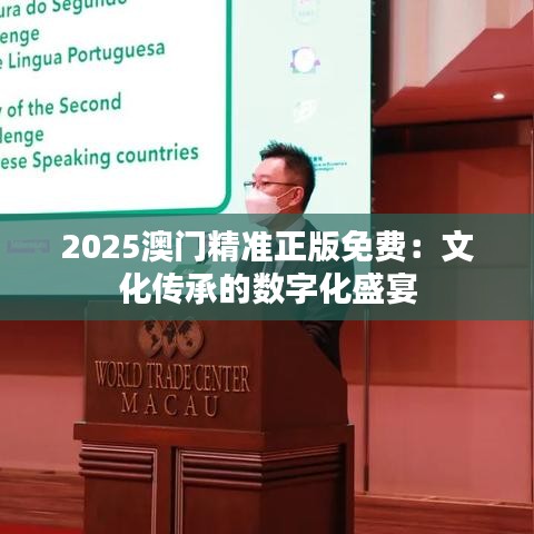 2025澳门精准正版免费：文化传承的数字化盛宴