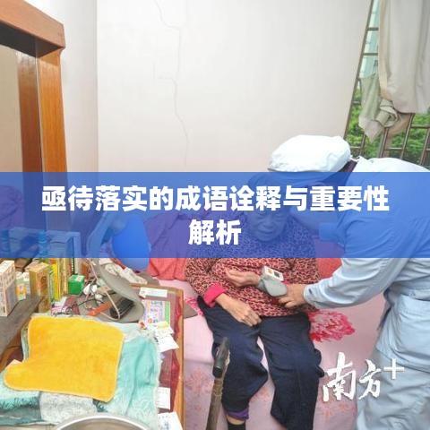 亟待落实的成语诠释与重要性解析