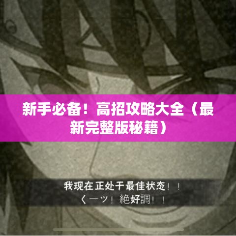 新手必备！高招攻略大全（最新完整版秘籍）