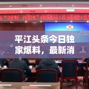 平江头条今日独家爆料，最新消息一网打尽！