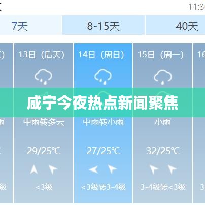 咸宁今夜热点新闻聚焦