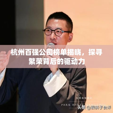 杭州百强公司榜单揭晓，探寻繁荣背后的驱动力
