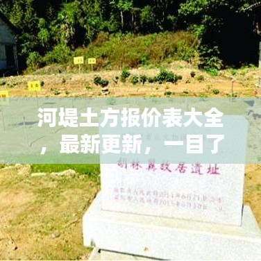 河堤土方报价表大全,最新更新,一目了然