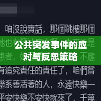 公共突发事件的应对与反思策略