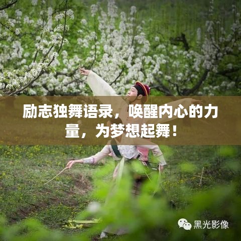 励志独舞语录，唤醒内心的力量，为梦想起舞！