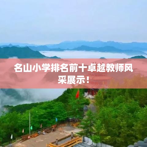 名山小学排名前十卓越教师风采展示！