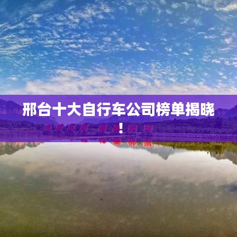 邢台十大自行车公司榜单揭晓！