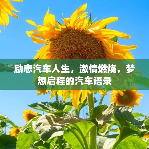 励志汽车人生，激情燃烧，梦想启程的汽车语录