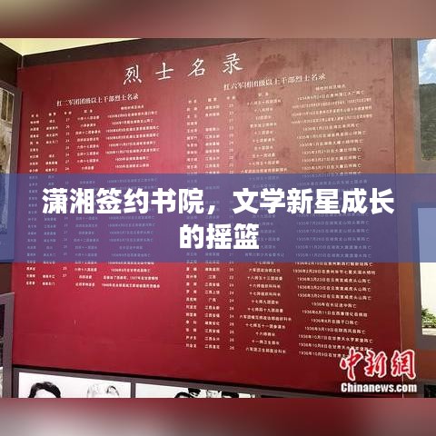 潇湘签约书院，文学新星成长的摇篮