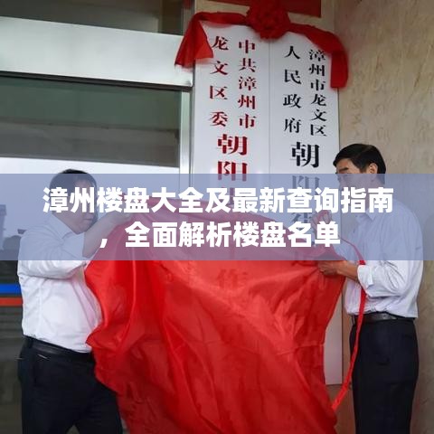 漳州楼盘大全及最新查询指南，全面解析楼盘名单