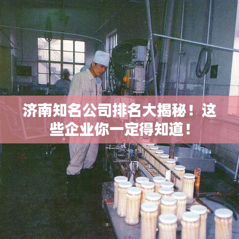 济南知名公司排名大揭秘！这些企业你一定得知道！