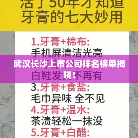 武汉长沙上市公司排名榜单揭晓！