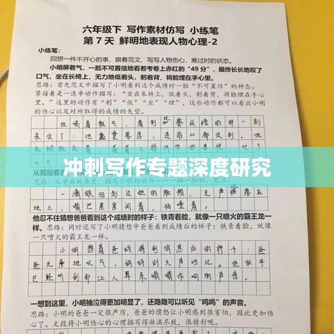 冲刺写作专题深度研究
