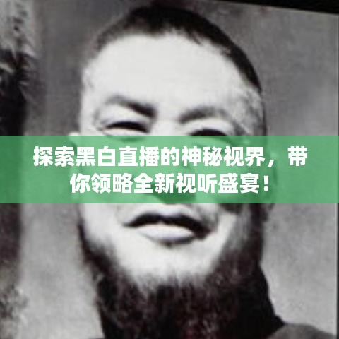 探索黑白直播的神秘视界，带你领略全新视听盛宴！