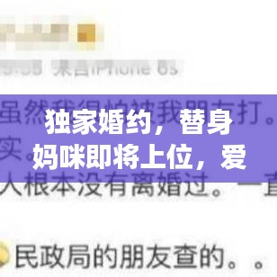 独家婚约，替身妈咪即将上位，爱情与家庭的博弈！