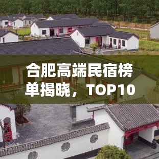 合肥高端民宿榜单揭晓,TOP10名宿大比拼!