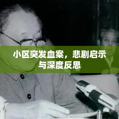 小区突发血案,悲剧启示与深度反思