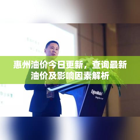 惠州油价今日更新,查询最新油价及影响因素解析