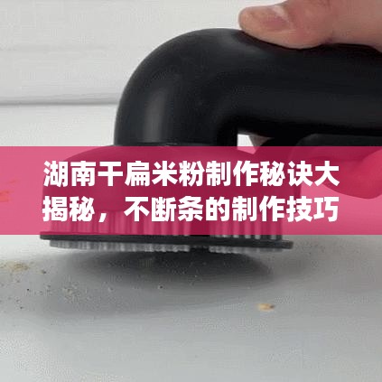 湖南干扁米粉制作秘诀大揭秘,不断条的制作技巧与美味呈现!
