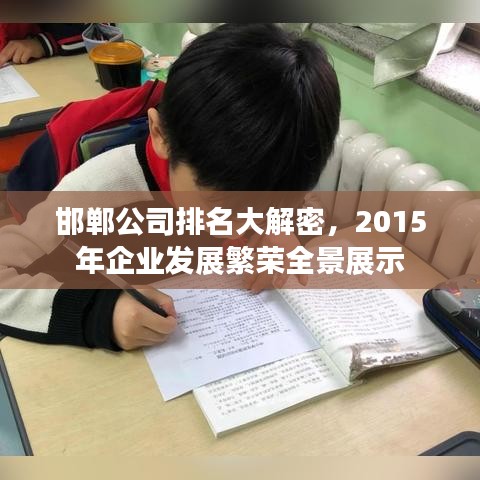邯郸公司排名大解密,2015年企业发展繁荣全景展示