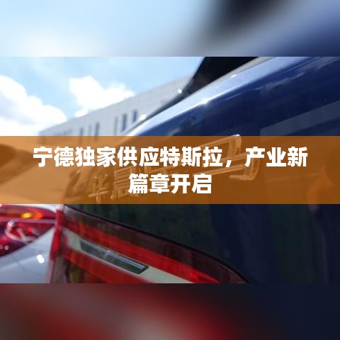 宁德独家供应特斯拉,产业新篇章开启